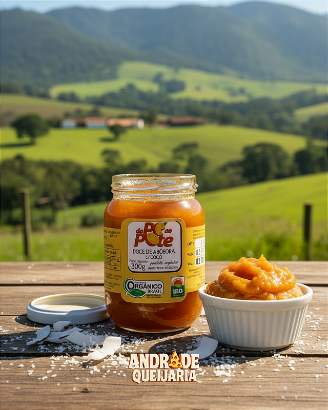 Doce de Abóbora com Coco Orgânico - 300g foto produto 30