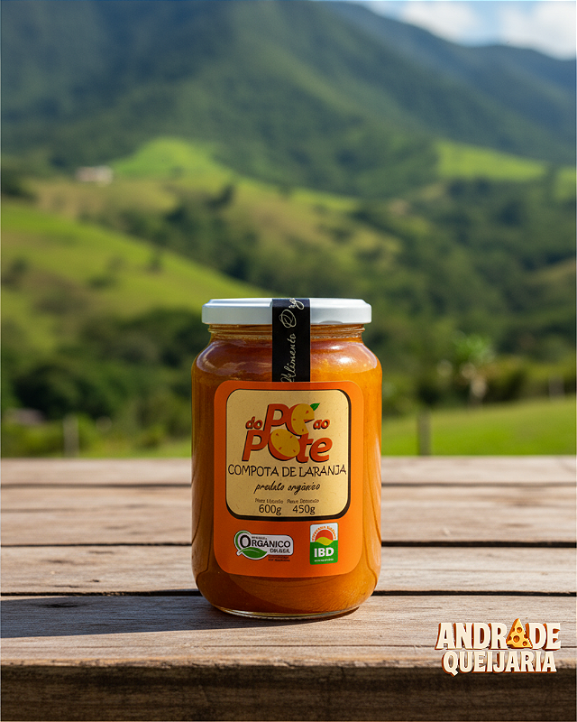 Laranja em calda Orgânica - Do pé ao Pote - 700g foto produto 16
