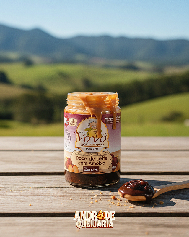 Doce de Leite com Ameixa Zero Açúcar - 400g foto produto 11