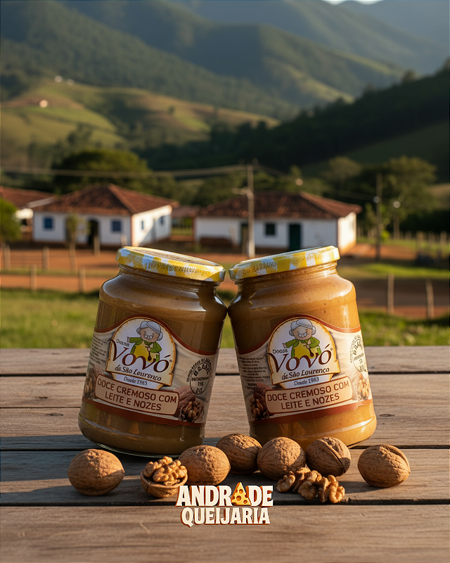 Doce de leite com Nozes - 2 Potes de 650g foto produto 2