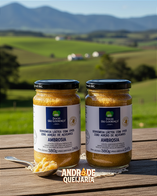 Ambrosia Zero Açúcar - 380g - 2 Unidades foto produto 8