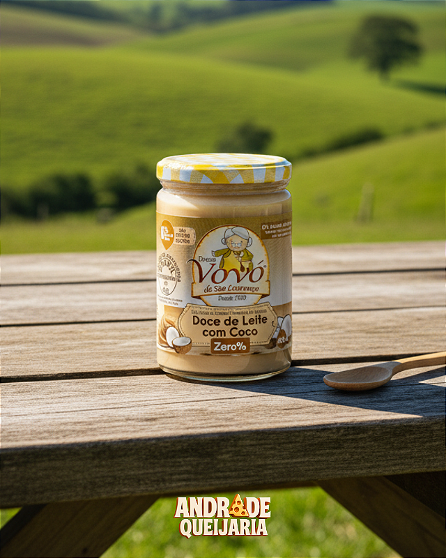 Doce de Leite com Coco Zero Açúcar - 400g foto produto 5